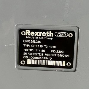 Moteur hydraulique réducteur de vitesse ZHENYUAN MOTOR série GFT GFT110T3B115 GFT9 T2 2097 R916572257 60 7366 I=86 - Product Image 3