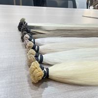 Meilleure Qualité Pointe Plate Cheveux Humains Fournisseur De Gros Remy Cuticule Aligné Russe Extensions Cabello Extensions De Cheveux Naturels