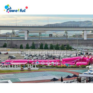 Glissière commerciale de glissière de ville de glissière d'eau gonflable de coureur à quatre voies la <span class=keywords><strong>piscine</strong></span> pour des adultes - Product Image 3