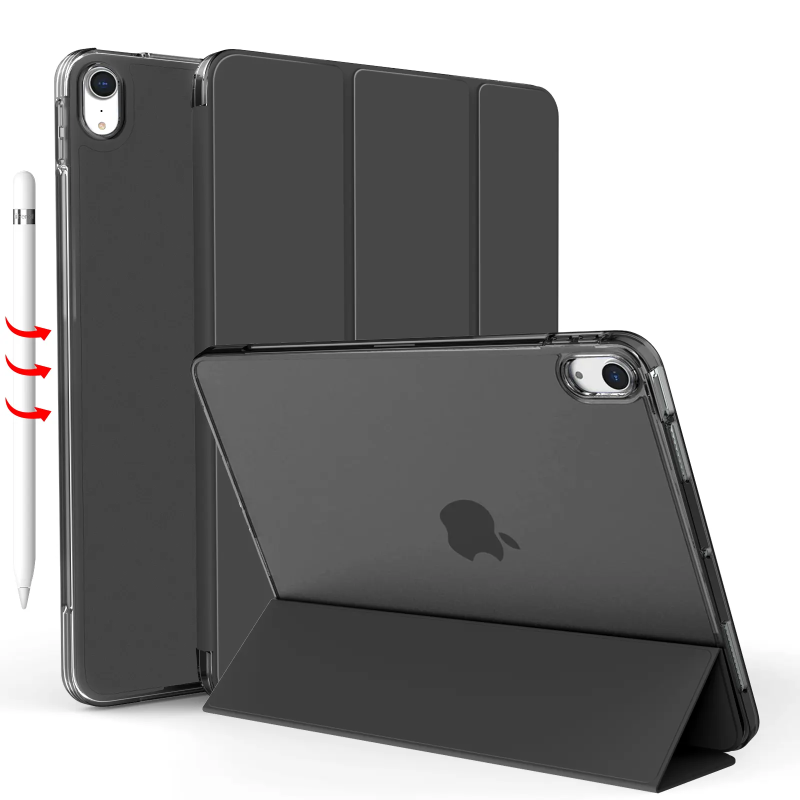 360 Degree Rotate Flip Full Protecting Tablet Cover For Apple Ipad 2 3 4 Case
