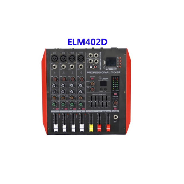 Hot Selling Power 250w 4-channel Small Audio Power Mixer  Functional Amplifier Mixer