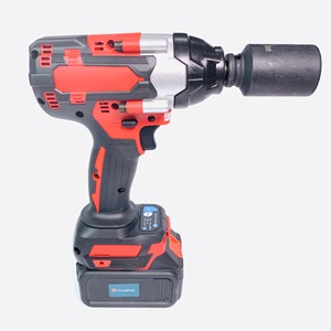 ประแจบลัชเลสไร้สายแบบชาร์จไฟได้ รุ่น 99 Type 1/2" แรงบิด 1500 นิวตันเมตร สำหรับงานหนัก ใช้กับยางรถบรรทุก สีแดง - Product Image 4