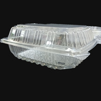SP2741 Boîte alimentaire transparente en plastique de haute qualité boîte à dessert en plastique avec couvercle en forme de dôme boîte à viande avec couvercle