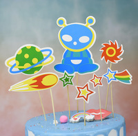 Schöne Anime-Acryl-Cartoon-Kuchendekorationen Geometrischer Kuchenaufsatz für Geburtstag Hochzeit Party Cupcake-Topper