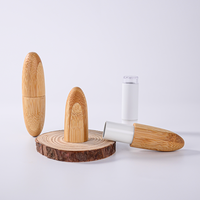 Emballage de tube de rouge à lèvres biodégradable écologique de marque privée 5g 5ml tubes de bambou naturel conteneur de baume à lèvres en bambou vide