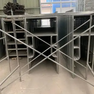 Construction Galvanized And Powder Coated Main Walk-Through Frame Scaffolding Walk-Thru H Door Frame