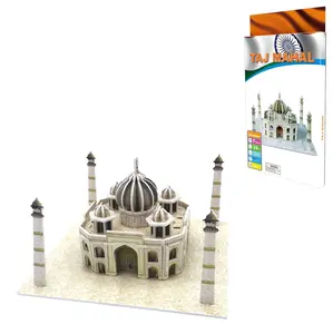 Thế Giới Nổi Tiếng Kiến Trúc Các Taj Mahal Ấn Độ 3D Giấy Câu Đố Trang Trí Nội Thất Tự Làm Lắp Ráp Mô Hình Giấy Đồ Chơi