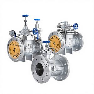 Vanne de décharge de pression 500X, vanne de décharge de pression en acier inoxydable PN16, vanne de régulation et de maintien de pression - Product Image 1