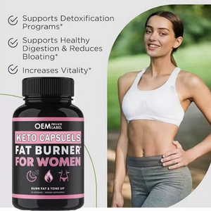 Kapsul Diet Keto Vegan Ausreson Bhb <span class=keywords><strong>Pil</strong></span> Pembakar Lemak Pelangsing Cepat Suplemen Pembakar Lemak Malam Hari Kapsul Keto Bhb - Product Image 2