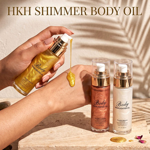 Aceite Corporal Iluminador, Humectante, Nutritivo y Aclarante para la Piel, Orgánico y Natural, Marca Privada HKH - Product Image 1