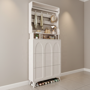Nuova Scarpiera Moderna Ultra Sottile <span class=keywords><strong>e</strong></span> Resistente con Vano Ribaltabile, Ideale per Ingresso <span class=keywords><strong>e</strong></span> <span class=keywords><strong>Soggiorno</strong></span> di Appartamenti - Product Image 6
