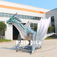 Zigong Chuangying Dragons Avec Ailes Géant Mécanisé Animatronic Dinosaure À Vendre Personnalisé Dinosaure Western Dragon