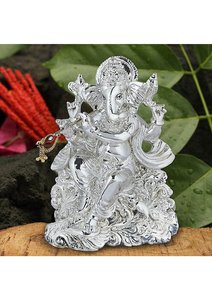 Bansuri Ganesha Idol Decorative Hindu God Statue with Flute Krishna Style Design for Puja Home Temple Decor Gifting Item - Product Image 3