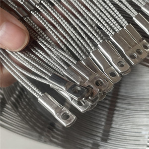 Kabel baja tahan karat fleksibel 1.5mm jenis Ferrule untuk jaring keselamatan penutup hewan & burung putih - Product Image 3