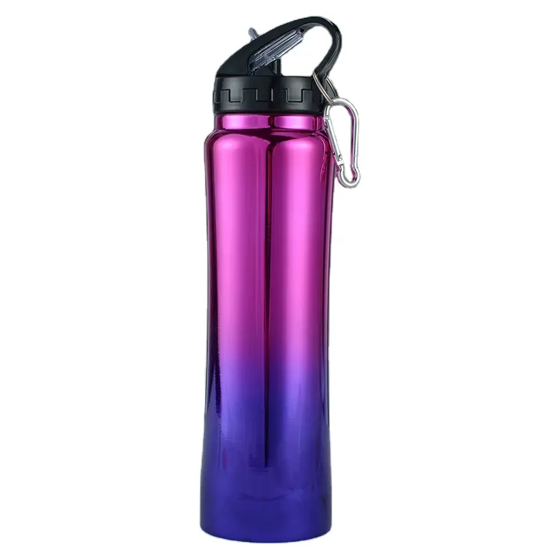 Anpassbare vakuum isolierte BPA-freie doppelwandige Trink-Motivations-Sport wasser flasche