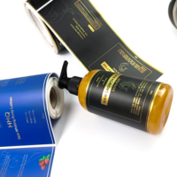 Étiquettes d'Emballage Personnalisées de Luxe Imperméables avec Logo en Vinyle Doré pour Cosmétiques, Shampooing, Impression en Rouleau pour Bouteille de Lotion