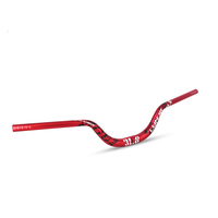 Guidon de vélo de montagne en alliage d'aluminium 31,8 mm * 720/780 mm Grand guidon de vélo à col de cygne Guidon surélevé 90 mm Guidon de vélo