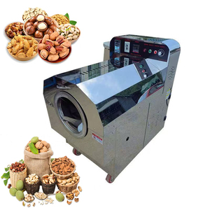 Machine à torréfier les arachides à petite échelle équipement de torréfaction de cacao en grains de café torréfacteur de farine torréfacteur à tambour rotatif à gaz électrique - Product Image 1