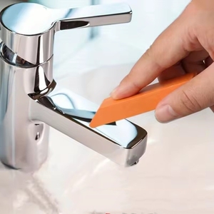 Effaceur de calcaire et décapant de rouille en acier inoxydable pour robinets de cuisine, accessoires et outils de nettoyage ménager en caoutchouc - Product Image 1