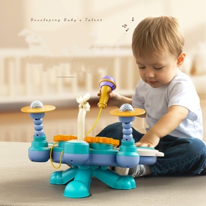 Wholesale Educational <b>Electronic</b> Drum <b>Keyboard</b> Musical Instruments Toy With Microphone for Kids - Product Image 4