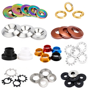 <span class=keywords><strong>Rondelle</strong></span> conique double à deux trous Vague noire 7/16 M10 M4 6mm 12mm Din127 <span class=keywords><strong>Rondelle</strong></span> à ressort conique en acier inoxydable zingué - Product Image 3