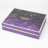 Caja de Regalo de Perfume de Lujo con Logotipo Personalizado, Caja Rígida Cosmética Reciclada con Impresión UV y Estampado Dorado, Laminación Mate
