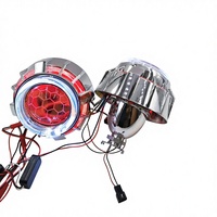 Phares de voiture à projecteur bi-xénon Koito HID de 2,5 pouces, double LED Angel Eyes, autres accessoires de voiture, H7 H11 9005 universels