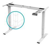 Bureau debout ergonomique réglable en hauteur en acier inoxydable, installation murale, design moderne, mobilier de bureau automatique
