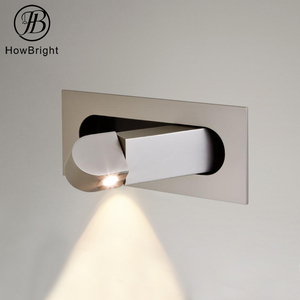 High Quality Modern Interior <strong>Silver</strong> White Black 3W <strong>Wall</strong> Lamp LED Bedside <strong>Light</strong> Mounted for Home Living Room Hotel Aisle - Product Image 1