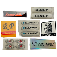 Plaque signalétique en aluminium pour moto avec design sérigraphié et gaufré résistant aux UV pour ordinateur et téléphone portable