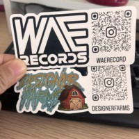 Autocollants publicitaires découpés sur mesure, autocollants en vinyle avec code QR, autocollants adhésifs en vinyle avec code QR