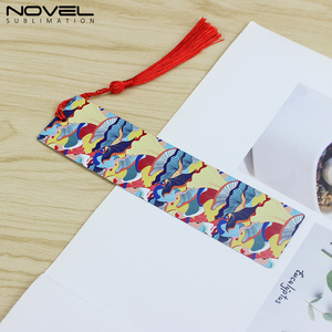 Nouvelle tendance en métal de transfert de chaleur en aluminium bricolage signet avec trou et glands colorés pour artisanat Sublimation signet vierge - Product Image 3