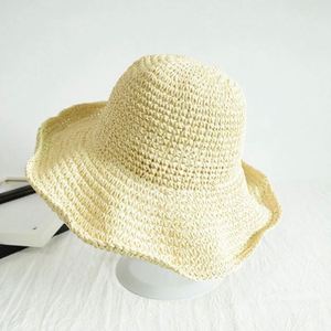 Sombrero de Paja Plegable Hecho a Mano para Mujer, Sombrero de Playa Versátil para Verano - Product Image 4