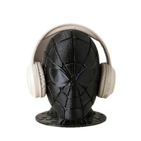 Support pour écouteurs en résine Spider-Man noir, nouveau, élégant et cool, décoration créative pour la maison, vente chaude