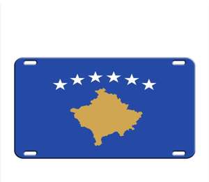 梵蒂冈国旗车牌爱国徽章 6 X 12 英寸汽车前车牌汽车装饰配件 - Product Image 2