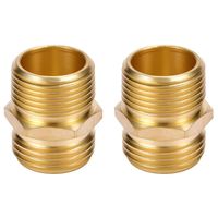 Amerikanischer Kupfer-Gartenschlauchanschluss 3/4 GHT auf 1/2 NPT Adapter-Fitting Hergestellt in China Sechskantkopf