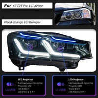Adaptés aux modèles BMW X3 10-17, ensemble de phares F25 pour la mise à niveau et la modification des feux de jour à double lentille LED