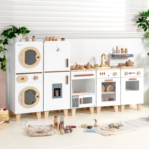 Creative Wooden Kitchen Play Set Montessori Cooking <b>Tools</b> Safe Pretend Play Educational <b>Toy</b> for Early Childhood Role-Playing - Product Image 2