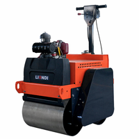 Compacteurs de tranchées à double tambour à commande manuelle LIONDI avec système hydraulique pour asphalte et sol