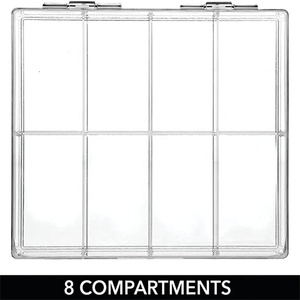 Hộp Sắp Xếp Đựng Trà Bằng Nhựa Đơn Giản Hộp Sắp Xếp Có Nắp Bản Lề Cho Tủ Bếp Hộp Trà <span class=keywords><strong>Acrylic</strong></span> Trong Suốt - Product Image 5