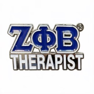Broches de carrière personnalisables Zeta Phi Beta Sorority, épingles de revers à lettres grecques Zeta, épingles de revers en émail avec strass et torche - Product Image 3