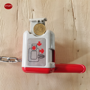 Système de verrouillage antivol pour chariot de courses en alliage de zinc robuste avec système de dépôt de pièces pour accessoires de chariot de supermarché - Product Image 5