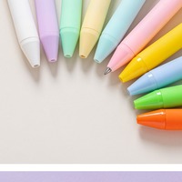 Stylo Bille MOKO Couleur Macaron, Pointe Balle, Multicolore, Style Mignon, Stylo Pression pour Écriture