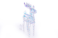 Venta de Fábrica: Decoraciones Navideñas de Moda Treesmas, Reno de Pie con Lentejuelas y Alambre, Personalizable, de Lujo, para Interiores/Exteriores, de Plástico/Metal
