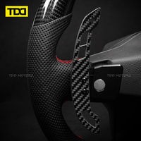 Palancas de Cambio Magnéticas de Fibra de Carbono Estilo Carreras TDD para Volkswagen VW Golf MK8 GTI Golf R Polo, Volante, Un Año de Garantía