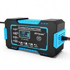 เครื่องชาร์จแบตเตอรี่ไฟฟ้า RJtianye 12V 6A สำหรับรถยนต์ พร้อมฟังก์ชัน SCP และระบบป้องกัน OTP - Product Image 4