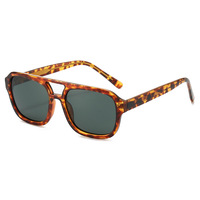 Twooo T12606 Nouvelle monture double pont transfrontalière pour lunettes de soleil style urbain tendance polarisées unisexe anti-UV