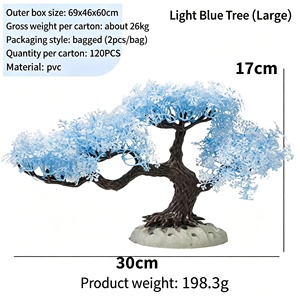 Ensemble <span class=keywords><strong>de</strong></span> décoration tendance pour aquarium : plante artificielle rose <span class=keywords><strong>en</strong></span> forme <span class=keywords><strong>de</strong></span> feuille <span class=keywords><strong>de</strong></span> cerisier pour l'aménagement <span class=keywords><strong>de</strong></span> l'aquarium - Product Image 4