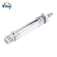 Mini cylindre pneumatique série DN/DSNU 32 acier inoxydable ISO6432 actionneur linéaire pneumatique standard sans tige pièces pneumatiques
