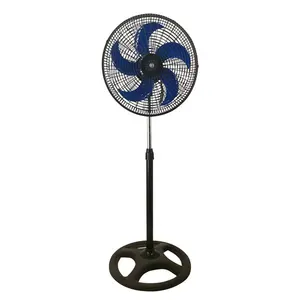 New model electric series chargeable round base five blades metal copper 45w 40w 16inch standing fan